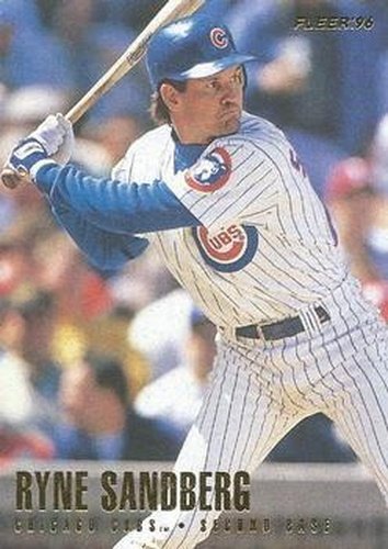 #328 Ryne Sandberg - Chicago Cubs - 1996 Fleer Baseball