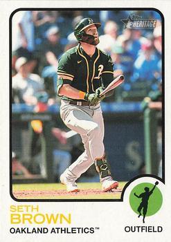 #328 Seth Brown - Oakland Athletics - 2022 Topps Heritage Baseball