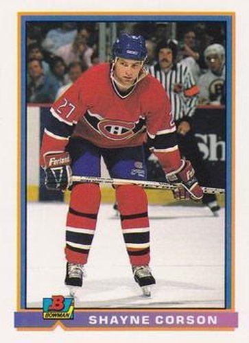 #328 Shayne Corson - Montreal Canadiens - 1991-92 Bowman Hockey