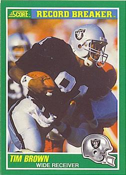 #328 Tim Brown - Los Angeles Raiders - 1989 Score Football
