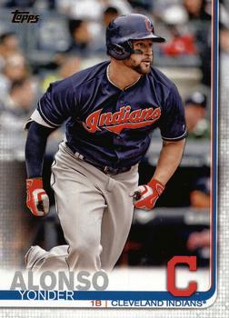 #328 Yonder Alonso - Cleveland Indians - 2019 Topps Baseball