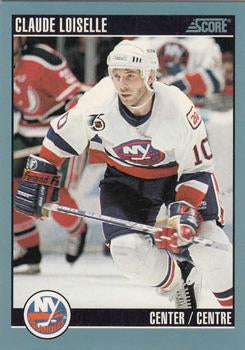 #328 Claude Loiselle - New York Islanders - 1992-93 Score Canadian Hockey