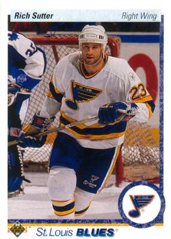 #328 Rich Sutter - St. Louis Blues - 1990-91 Upper Deck Hockey
