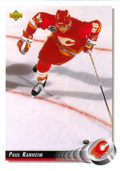 #328 Paul Ranheim - Calgary Flames - 1992-93 Upper Deck Hockey