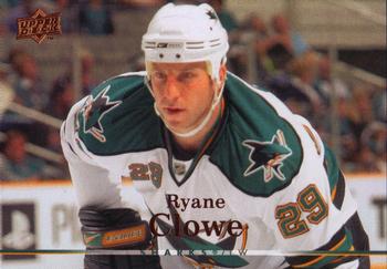 #328 Ryane Clowe - San Jose Sharks - 2007-08 Upper Deck Hockey