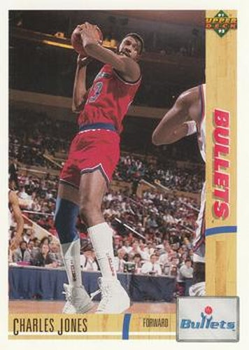 #328 Charles Jones - Washington Bullets - 1991-92 Upper Deck Basketball