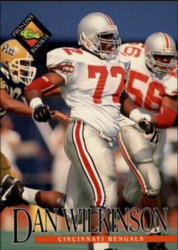 #328 Dan Wilkinson - Cincinnati Bengals - 1994 Pro Line Live Football