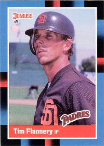 #328 Tim Flannery - San Diego Padres - 1988 Donruss Baseball