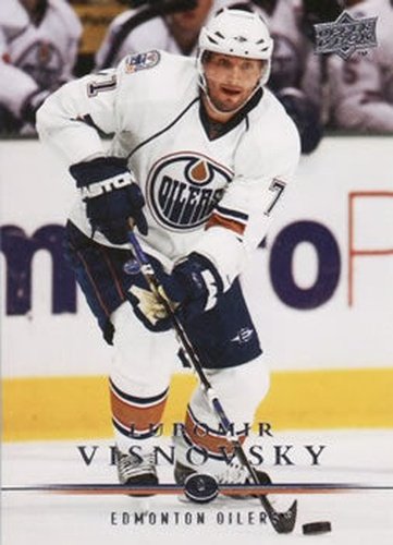 #328 Lubomir Visnovsky - Edmonton Oilers - 2008-09 Upper Deck Hockey