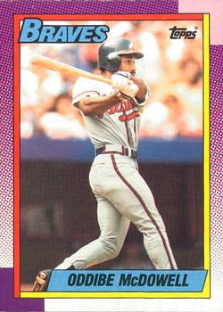 #329 Oddibe McDowell - Atlanta Braves - 1990 O-Pee-Chee Baseball