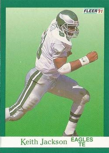 #329 Keith Jackson - Philadelphia Eagles - 1991 Fleer Football