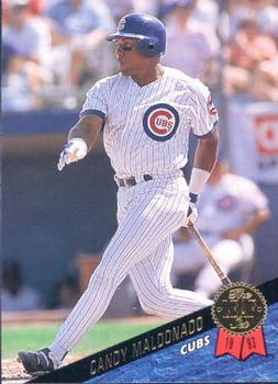 #329 Candy Maldonado - Chicago Cubs - 1993 Leaf Baseball