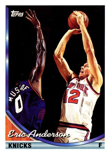 #329 Eric Anderson - New York Knicks - 1993-94 Topps Basketball