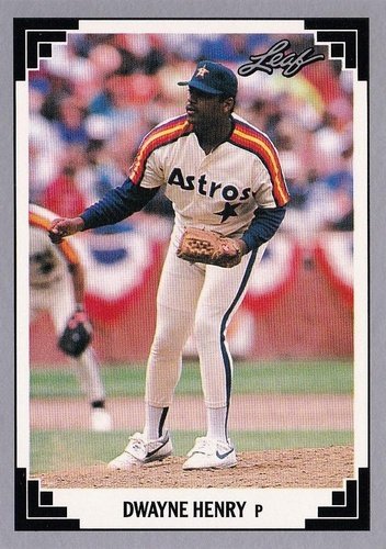 #329 Dwayne Henry - Houston Astros - 1991 Leaf Baseball