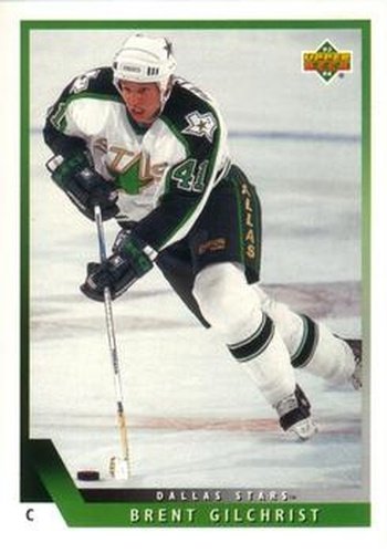 #329 Brent Gilchrist - Dallas Stars - 1993-94 Upper Deck Hockey