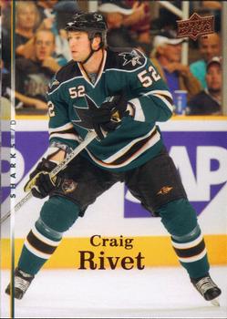 #329 Craig Rivet - San Jose Sharks - 2007-08 Upper Deck Hockey