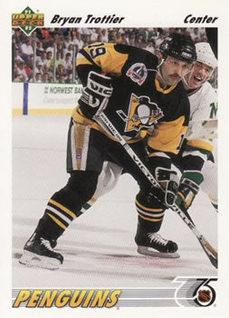 #329 Bryan Trottier - Pittsburgh Penguins - 1991-92 Upper Deck Hockey