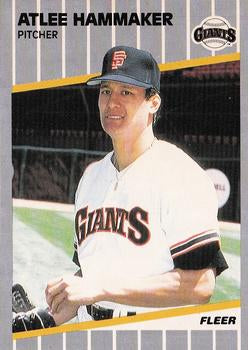 #329 Atlee Hammaker - San Francisco Giants - 1989 Fleer Baseball