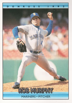 #329 Rob Murphy - Seattle Mariners - 1992 Donruss Baseball