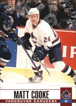 #329 Matt Cooke - Vancouver Canucks - 2003-04 Pacific Hockey