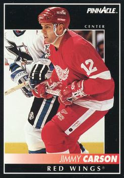 #329 Jimmy Carson - Detroit Red Wings - 1992-93 Pinnacle Canadian Hockey