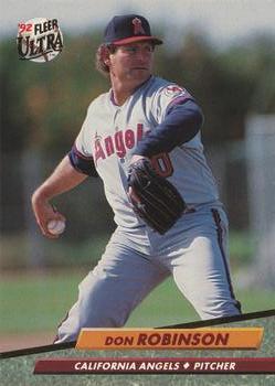 #329 Don Robinson - California Angels - 1992 Ultra Baseball