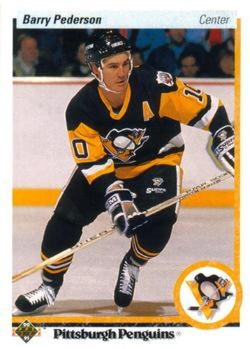 #329 Barry Pederson - Pittsburgh Penguins - 1990-91 Upper Deck Hockey