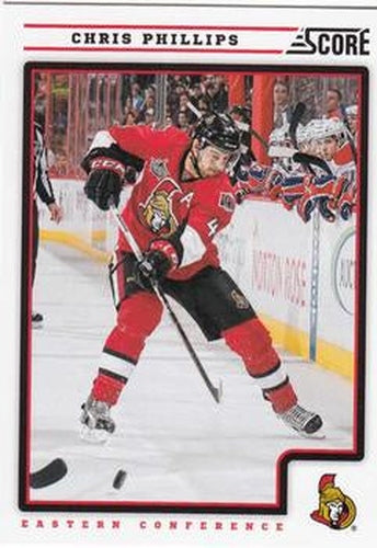 #329 Chris Phillips - Ottawa Senators - 2012-13 Score Hockey