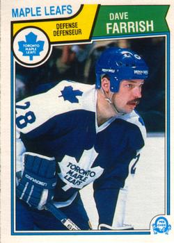 #329 Dave Farrish - Toronto Maple Leafs - 1983-84 O-Pee-Chee Hockey