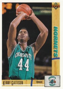 #329 Kenny Gattison - Charlotte Hornets - 1991-92 Upper Deck Basketball