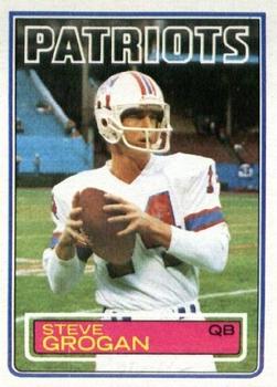 #329 Steve Grogan - New England Patriots - 1983 Topps Football