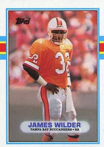 #329 James Wilder - Tampa Bay Buccaneers - 1989 Topps Football