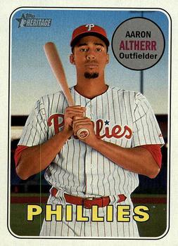 #329 Aaron Altherr - Philadelphia Phillies - 2018 Topps Heritage Baseball