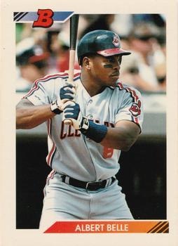 #329 Albert Belle - Cleveland Indians - 1992 Bowman Baseball