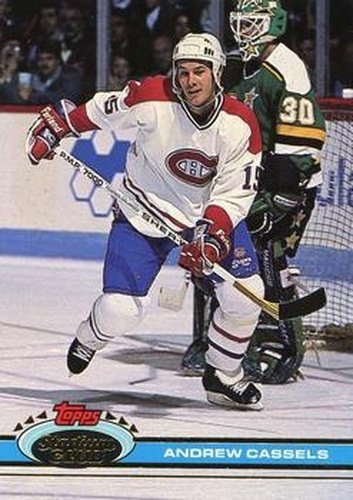 #329 Andrew Cassels - Montreal Canadiens - 1991-92 Stadium Club Hockey