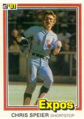 #329 Chris Speier - Montreal Expos - 1981 Donruss Baseball