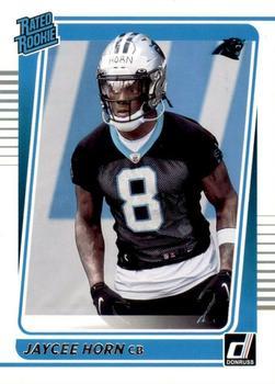#329 Jaycee Horn - Carolina Panthers - 2021 Donruss Football