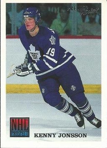 #329 Kenny Jonsson - Toronto Maple Leafs - 1994-95 Topps Premier Hockey