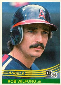#329 Rob Wilfong - California Angels - 1984 Donruss Baseball