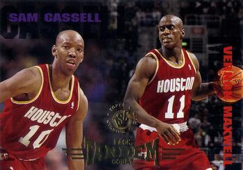 #329 Sam Cassell / Vernon Maxwell - Houston Rockets - 1994-95 Stadium Club Basketball