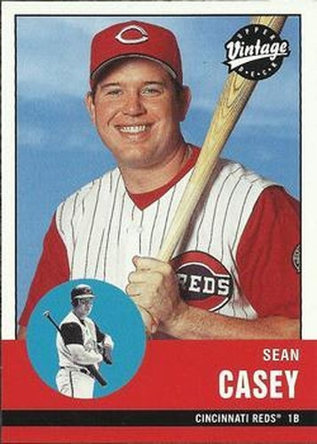 #329 Sean Casey - Cincinnati Reds - 2001 Upper Deck Vintage Baseball