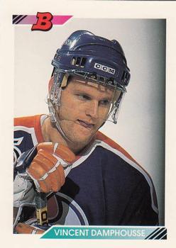 #329 Vincent Damphousse - Edmonton Oilers - 1992-93 Bowman Hockey