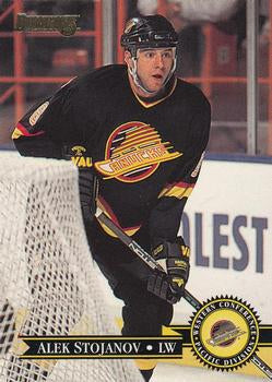 #329 Alek Stojanov - Vancouver Canucks - 1995-96 Donruss Hockey