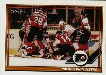 #329 Philadelphia Flyers - Philadelphia Flyers - 1991-92 O-Pee-Chee Hockey