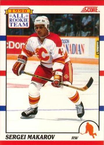 #329 Sergei Makarov - Calgary Flames - 1990-91 Score Canadian Hockey