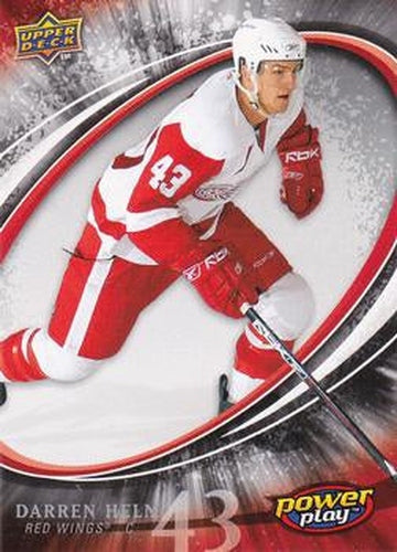 #329 Darren Helm - Detroit Red Wings - 2008-09 Upper Deck Power Play Box Set Hockey