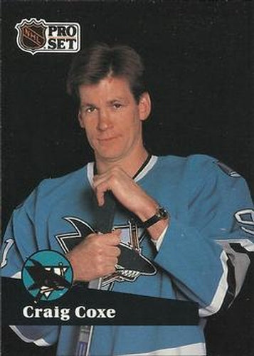 #329 Craig Coxe - 1991-92 Pro Set Hockey