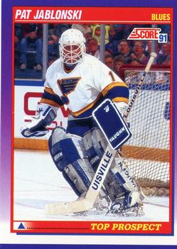 #329 Pat Jablonski - St. Louis Blues - 1991-92 Score American Hockey