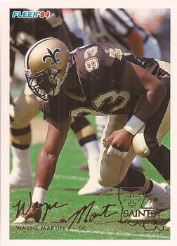 #329 Wayne Martin - New Orleans Saints - 1994 Fleer Football