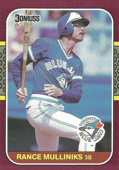 #32 Rance Mulliniks - Toronto Blue Jays - 1987 Donruss Opening Day Baseball